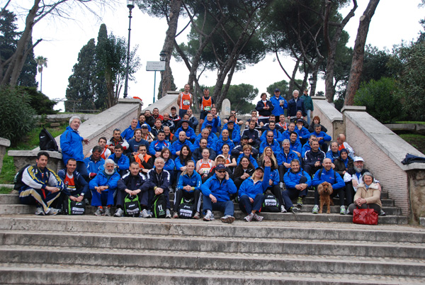 foto di gruppo alla Maratona di Roma (foto di Patrizia De Castro)