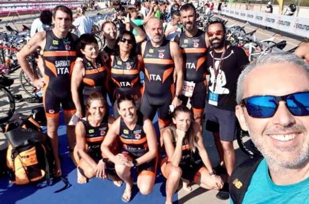 Lo squadrone orange di triathlon