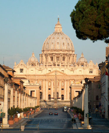 Via della Conciliazione e la Basilica di S.Pietro