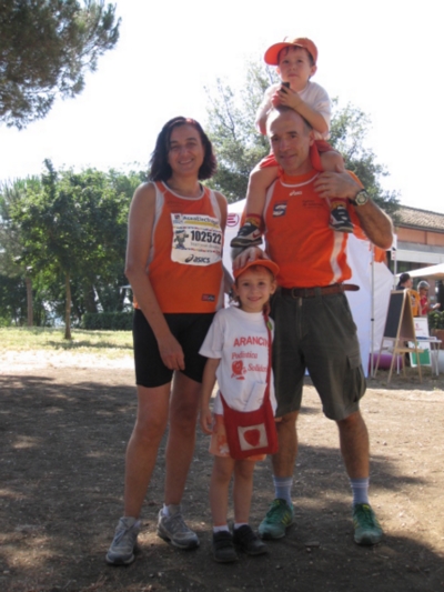 Patrizia Santarelli, Marco Cerisola con i piccoli arancini Anna e Luca