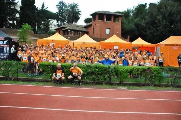 Lo squadone orange all'interno dello Stadio Nando Martellini