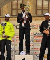 il podio della Firenze Marathon 2012