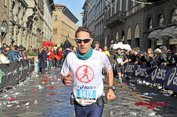 Massimo Fantoni alla Maratona di Firenza