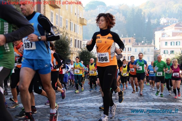 Maria Bianchetti allo start della Corsa dell'Angelo