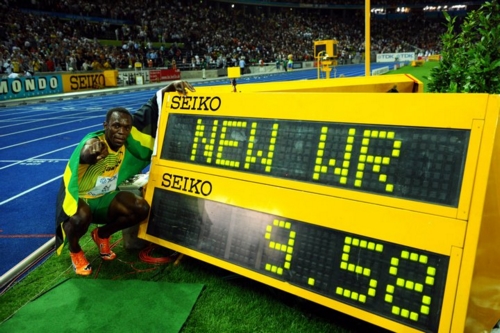 Usain Bolt, l'uomo pi veloce del mondo - record mondiale 100 metri 9,58 - Berlino Campionati Mondiali di Atletica Leggera 2009 - Foto: Giancarlo Colombo