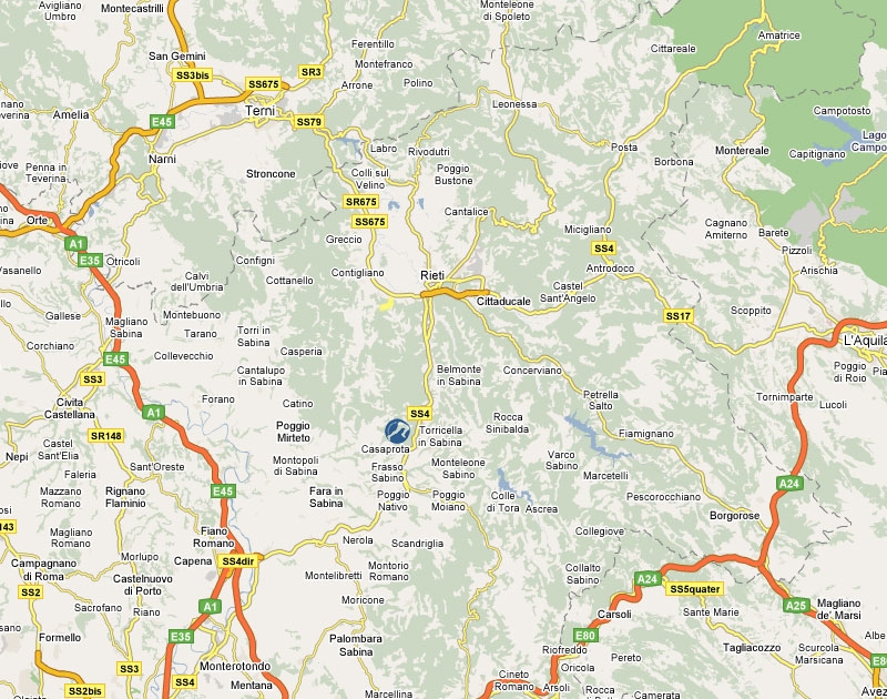 Cartina Stradale per Torricella