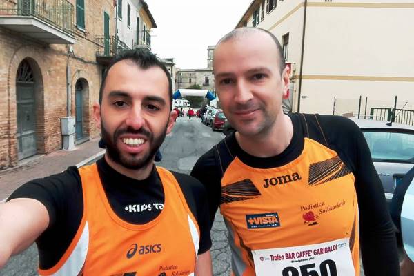 Marco Calisti e Luigi Altieri impegnati a Stimigliano, prima tappa del Rieti Runners Tour
