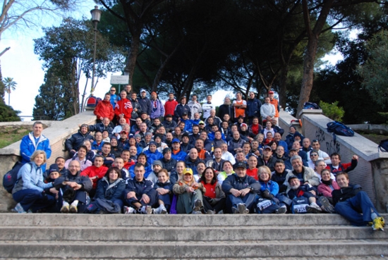 Il nostro Gruppo alla Maratona di Roma (foto di Patrizia De Castro)