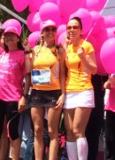 Roberta Ricci e Stefania Pompomi alle premiazioni della Race for the Cure