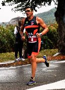 Rogerio Dos Santos Galvao durante il Triathlon Sprint di Montefiascone