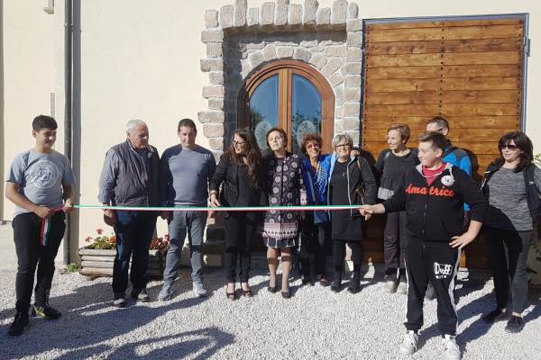 L'inaugurazione del laboratorio di macelleria dell’Azienda agricola Fantusi Fabio di Santa Giusta di Amatrice