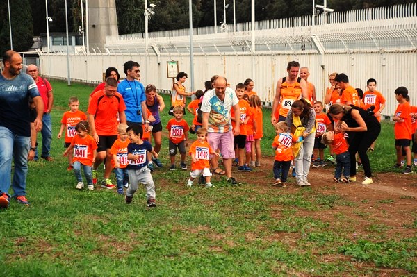 I nostri piccoli 'arancini' pronti a correre sull'erba del Centro Sportivo