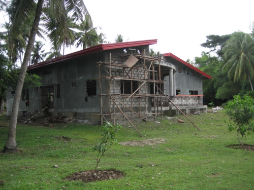 La casa famiglia in costruzione