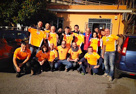 IL gruppo orange protagonista della donazione di Gennaio