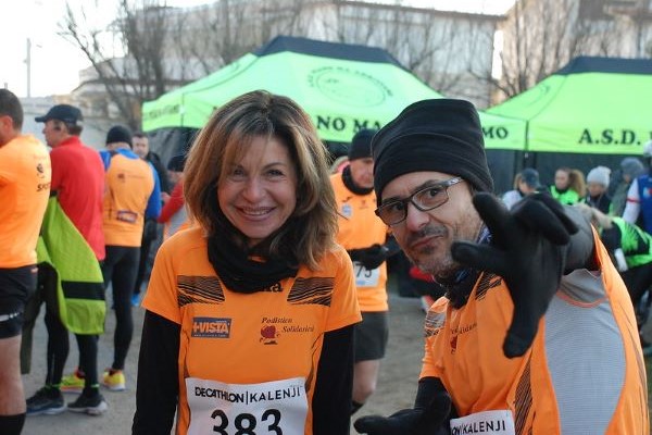 Gli orange Simonetta Salomone e Pino Castelluccio