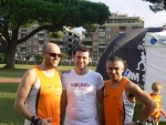 Dario insieme agli amici Raffaele e Andrea