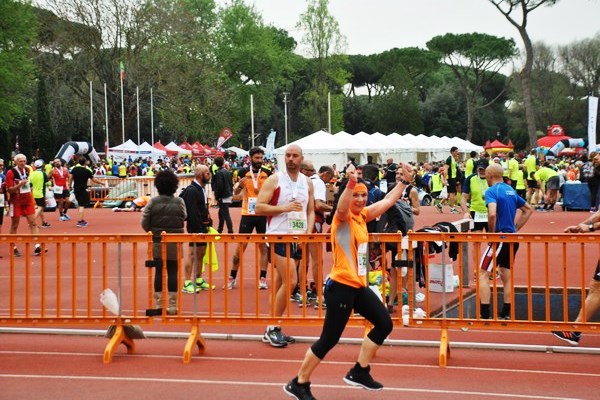 Maura sul traguardo dell'Appia Run