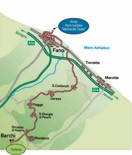 Piantina della ColleMar-athon