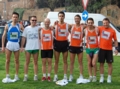 Felice, Gianluca, Alessandro, Giorgio, Checco, Andrea e Alberto alla Maratona di Roma 2007. (foto di Giuseppe Coccia)