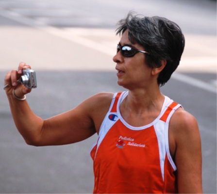 Anna Maria che fotografa le atlete per Vogue? (foto di Patrizia De Castro)