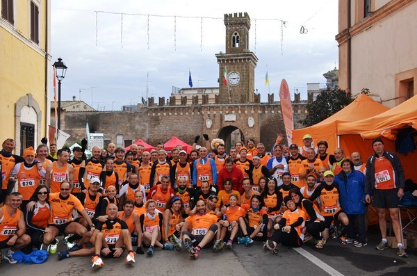 Foto di gruppo a Castel S.Elia prima della partenza della scorsa edizione