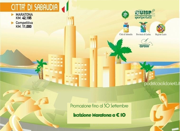 Avviso promozione 17a Maratona di Latina Provincia