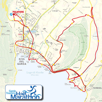 Percorso della Garda Trentino Half Marathon