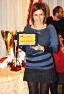 Laura Spescha viene premiata alla cena sociale del 2014