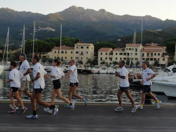 momenti di allenamento all'Elba