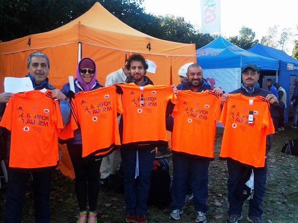 Gruppo orange alla Run for Autism