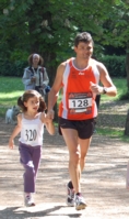 Fabrizio Terrinoni con la figlia Elisa a Villa Ada (foto di Giuseppe Coccia)