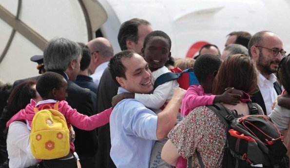 l'arrivo in Italia