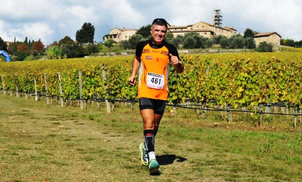 Paolo impegnato nell'Ecomaratona del Chianti