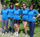 Le nostre atlete con la nuova Tshirt. (foto di Giuseppe Coccia)