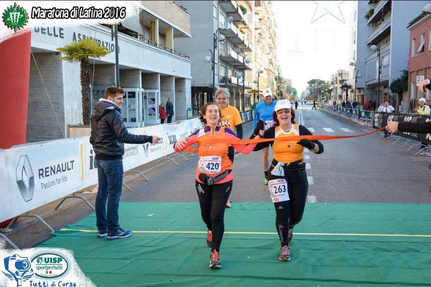 Al traguardo della Maratona di Latina