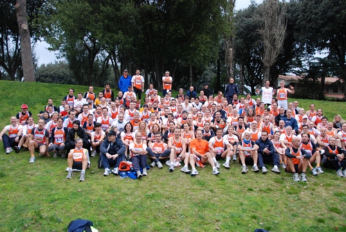 Il nostro gruppo alla Roma Ostia (foto di Patrizia De Castro)