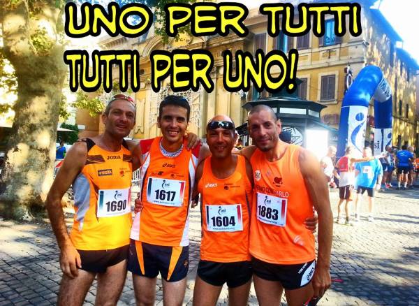 I quattro moschettieri Orange: Stefano Pierdomenico, Gianluca Spinosa, Emanuele Pastore e Gianluca Corda