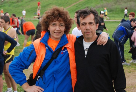 Patrizia con Antonio de Carvalho presidente dell’ACORP (foto di Salvatore Quattropani)