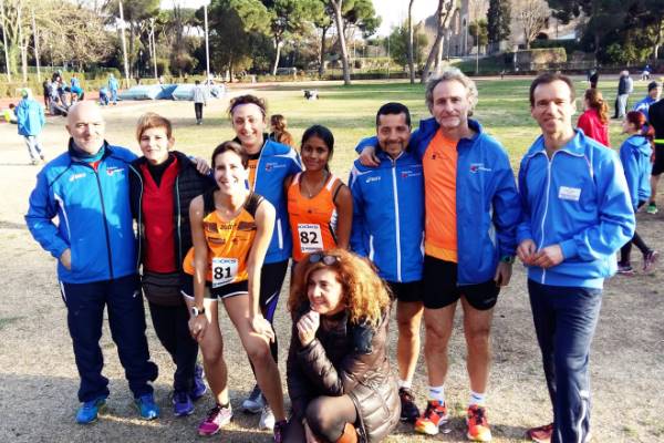 Il gruppo orange impegnato allo stadio 'Nando Martellini'