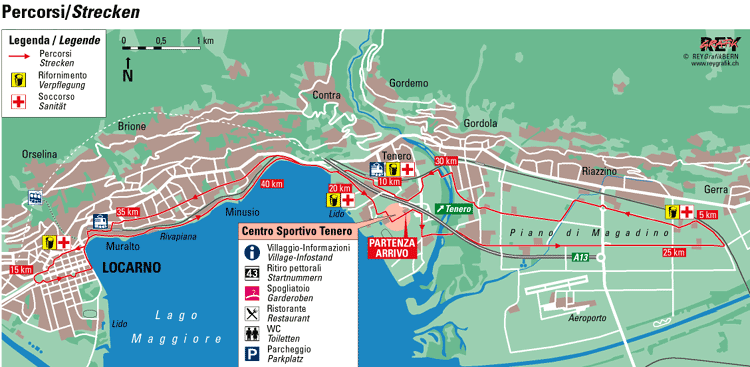 Percorso Maratona del Ticino