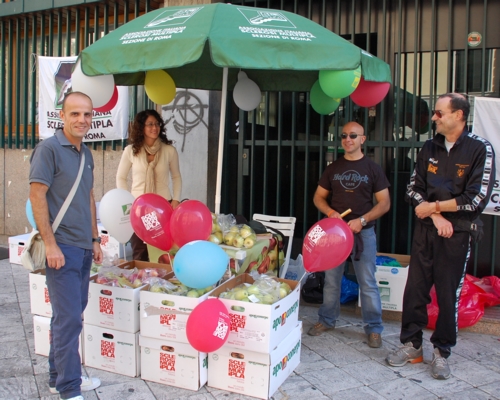 La postazione di Tivoli 2008, presenti tra gli altri Marco Passini, Sabrina, Ale Terribili, Roberto Coccia
