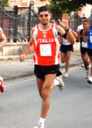 Fabio Ricci con la maglia della Podistica Solidariet